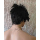 Starman | Black Mens Wig Asymmetrical Bangs Sexy Spiky Rock Star Look | Adora 