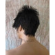 Starman | Black Mens Wig Asymmetrical Bangs Sexy Spiky Rock Star Look | Adora 