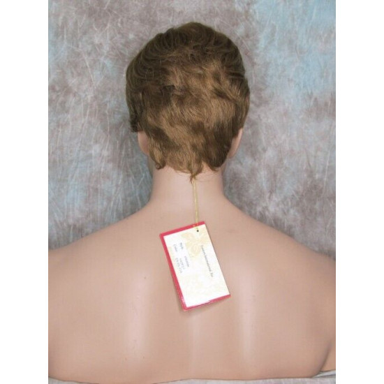 FRANK | Medium Blonde Strawberry Mix Short Thick Wavy Full Men's Wig 