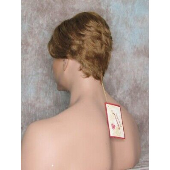 FRANK | Medium Blonde Strawberry Mix Short Thick Wavy Full Men's Wig 