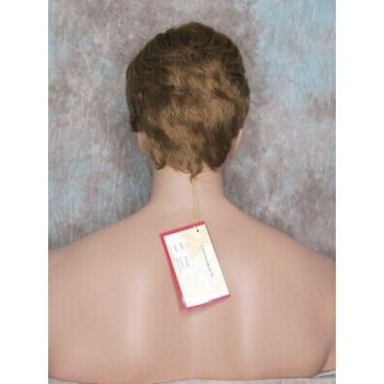 FRANK | Medium Blonde Strawberry Mix Short Thick Wavy Full Men's Wig 