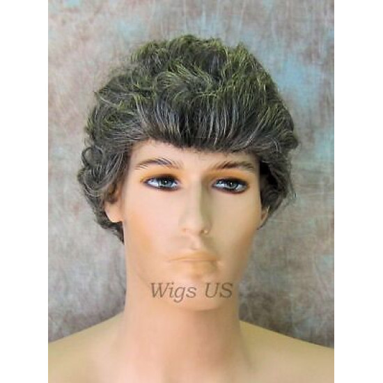 PETER | Short All Over Curls COLOR CHOICE Mens Wig 