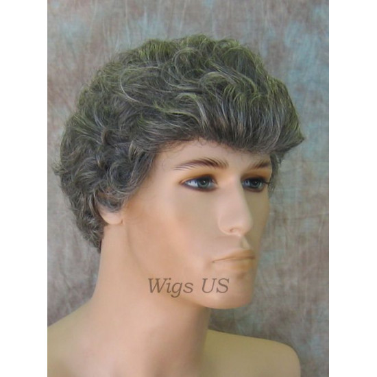 PETER | Short All Over Curls COLOR CHOICE Mens Wig 