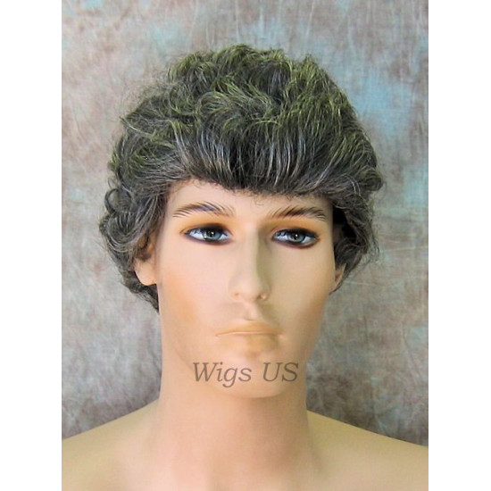 PETER | Short All Over Curls COLOR CHOICE Mens Wig 
