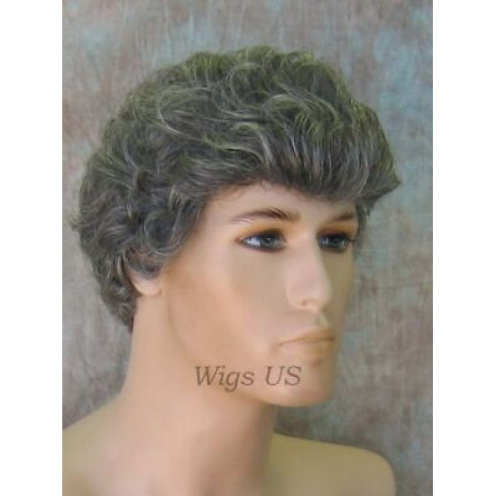 PETER | Short All Over Curls COLOR CHOICE Mens Wig 