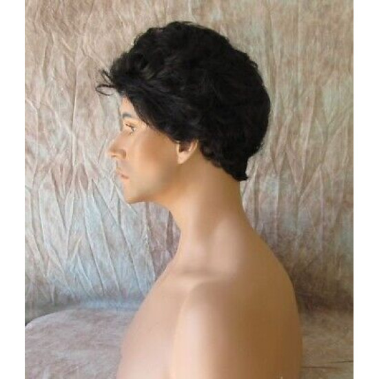 PETER | Short All Over Curls COLOR CHOICE Mens Wig 