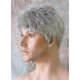 DANNY | Medium Gray Spiky Top Men's Wig Short Short Sides 