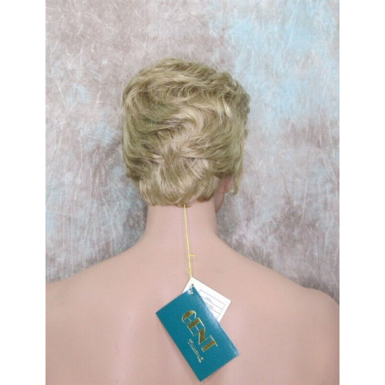 CHARLES | Golden Blonde Short Layered Men's Wig Simulated Side Part Man 