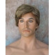 CHARLES | Ash Blonde Short Layered Men's Wig Simulated Side Part Man 