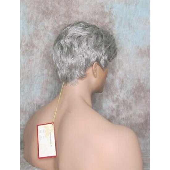 JAY | Medium Gray Short Thick Full Men's Wig Wigs 