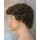 JUSTIN | Medium Brown Men's Wig Short Tight Curls "Will Ferrell Style"