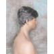 MARK | Charcoal Gray Men's Wig Trendy Wispy Layered Bangs 
