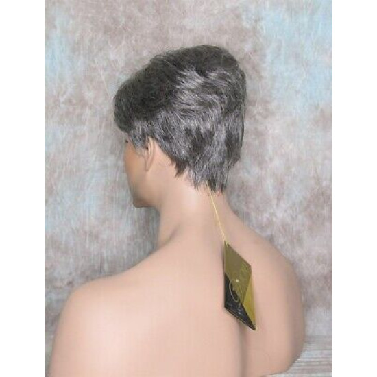 MARK | Charcoal Gray Men's Wig Trendy Wispy Layered Bangs 