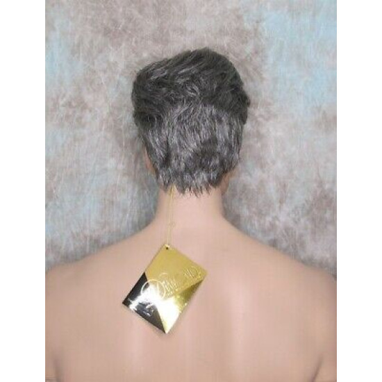 MARK | Charcoal Gray Men's Wig Trendy Wispy Layered Bangs 