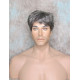 MARK | Charcoal Gray Men's Wig Trendy Wispy Layered Bangs 