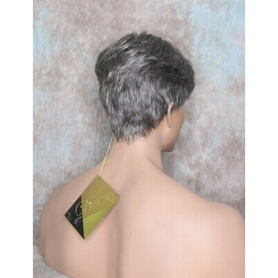 MARK | Charcoal Gray Men's Wig Trendy Wispy Layered Bangs 