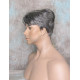 MARK | Charcoal Gray Men's Wig Trendy Wispy Layered Bangs 