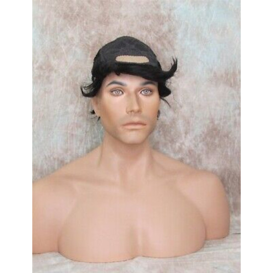 JAY | Natural Black Short Thick Full Men's Wig Wigs 