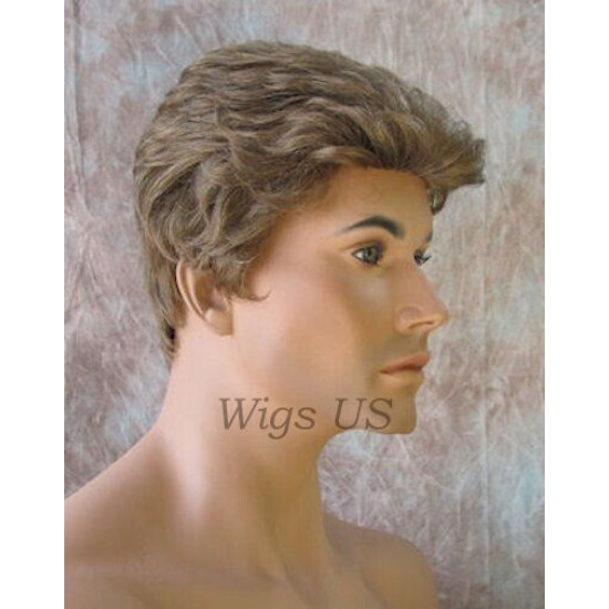 STEVE | Honey Blonde Men's Wig Classic Wavy Short Style 