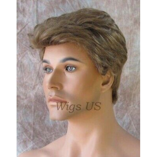 STEVE | Honey Blonde Men's Wig Classic Wavy Short Style 