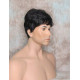 MARK | Black 5% Gray Men's Wig Trendy Wispy Layered Bangs 