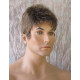 DANNY | Medium Brown Gray Mix Spiky Top Men's Wig Short Short Sides 48