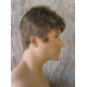 DANNY | Medium Brown Gray Mix Spiky Top Men's Wig Short Short Sides 48
