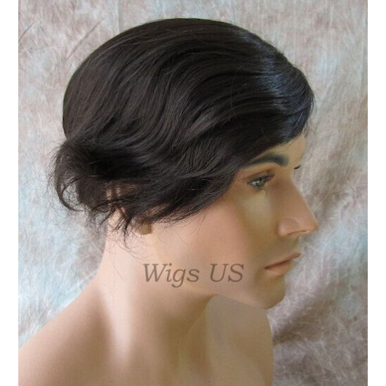 TP-010 | Honey Blonde Men's Toupee 6.5" X 8.5" Monofilament Hand Tied Base 