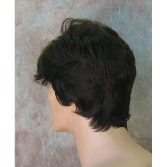 JAY | Dark Brown Short Thick Full Men's Wig SEXY Wigs
