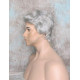 GREGORY | Dark Gray Gentle Wave Men's Wig Longer Top Full Hairpiece 