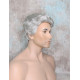 GREGORY | Dark Gray Gentle Wave Men's Wig Longer Top Full Hairpiece 