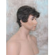 CHARLES | Medium Brown 25% Gray Short Layered Men's Wig Simulated Side Part Man 