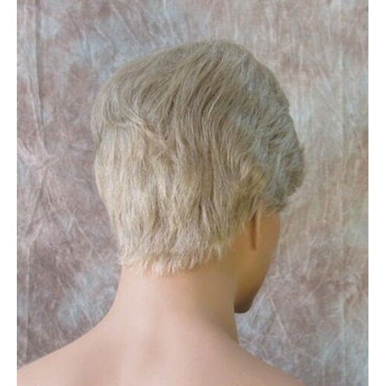 MARK | Medium Gray Men's Wig Trendy Wispy Layered Bangs 