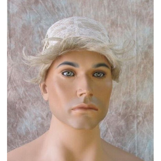 MARK | Medium Gray Men's Wig Trendy Wispy Layered Bangs 