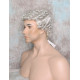 JUSTIN | Medium Gray Men's Wig Short Tight Curls "Will Ferrell Style"