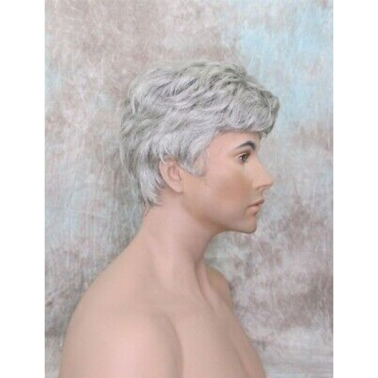 JAY | Dark Gray Short Thick Full Men's Wig Wigs 