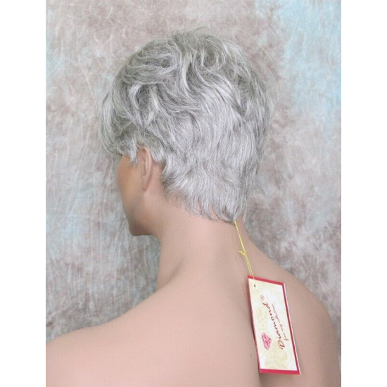 FRANK | Dark Gray Men's Wig Thick Wavy Full Mens Style 