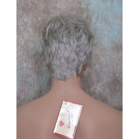 FRANK | Dark Gray Men's Wig Thick Wavy Full Mens Style 