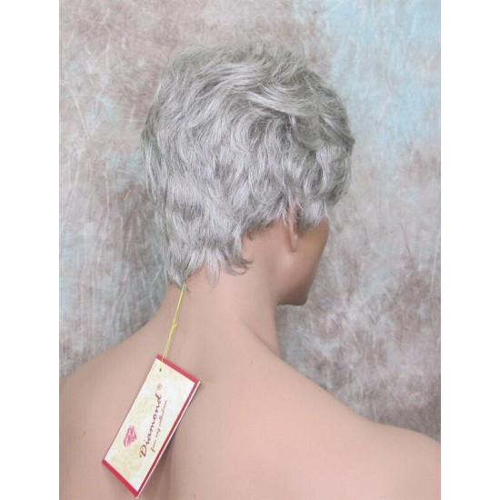 FRANK | Dark Gray Men's Wig Thick Wavy Full Mens Style 