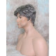 JAY | Charcoal Gray Short Thick Full Men's Wig Wigs 