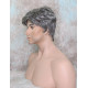 JAY | Charcoal Gray Short Thick Full Men's Wig Wigs 