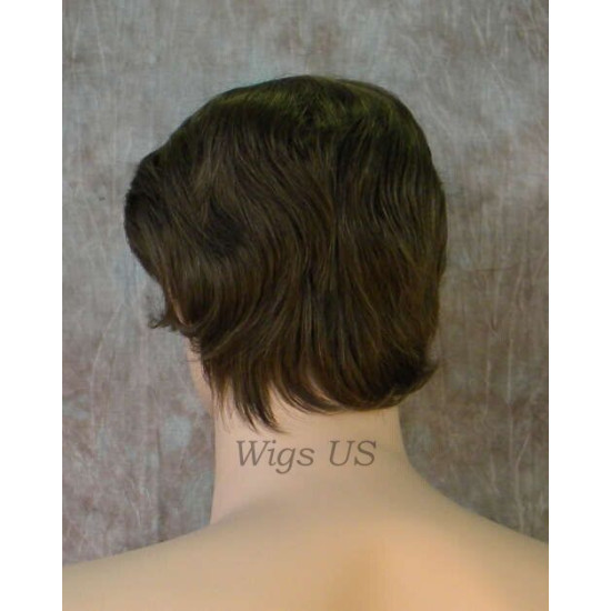 STAR | New Look Medium Brown Mens Wig Short Straight Layers Style 