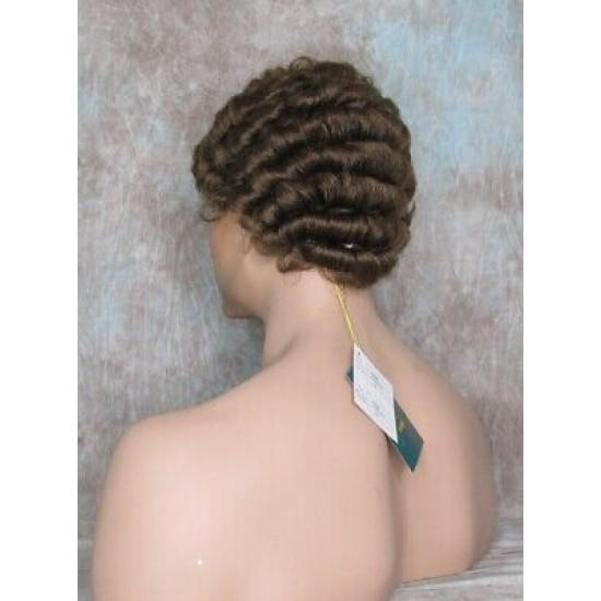 JUSTIN | Golden Brown Short Tight Curls Men's Wigs 