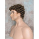 JUSTIN | Golden Brown Short Tight Curls Men's Wigs 