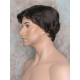 CHARLES | Medium Dark Brown Short Layered Men's Wig Simulated Side Part Man 