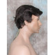 CHARLES | Medium Dark Brown Short Layered Men's Wig Simulated Side Part Man 