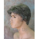 CHARLES | Dark Gray Short Layered Men's Wig Simulated Side Part Man 