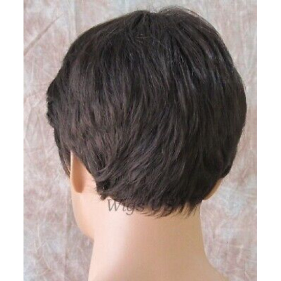 Ian | Dark Brown Mens Wig Short Shorter Classic Man Style | Adora