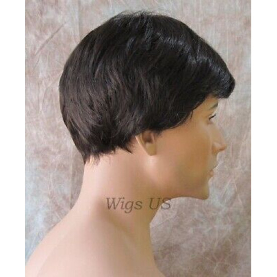 Ian | Dark Brown Mens Wig Short Shorter Classic Man Style | Adora