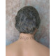 EDWARD | New Look Charcoal Gray Mens Wig Short Layered Style Left Side Part